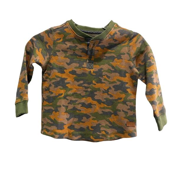 7 for All Mankind Camo long sleeve Baby Boy Top Size 24m - Picture 1 of 10
